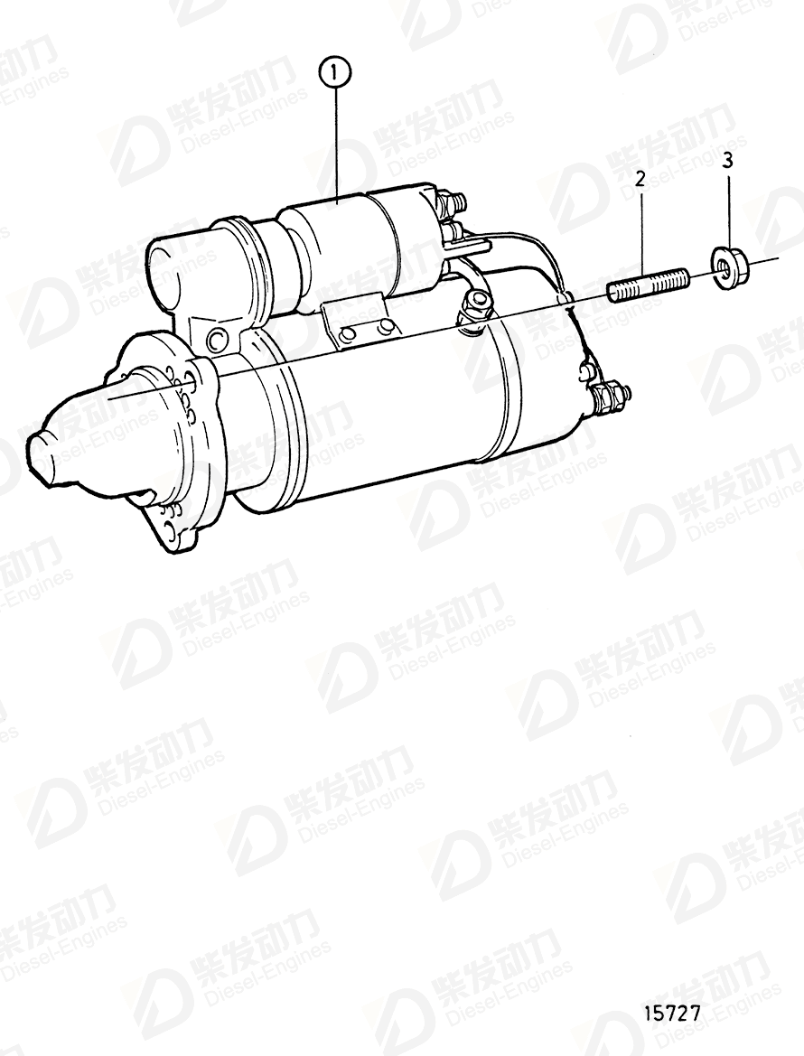 VOLVO Starter Motor 849988 Drawing